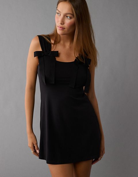 Женские платья American Eagle AE Knit Tie Strap Mini Dress