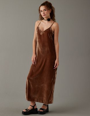 Velvet maxi shop slip dress