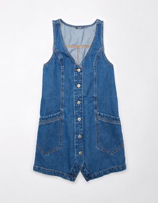 ae denim cargo pinafore dress AE Denim Cargo Pinafore Dress