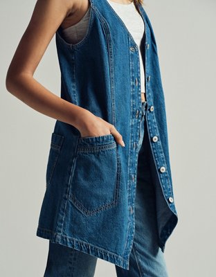 Denim Pinafore Dress