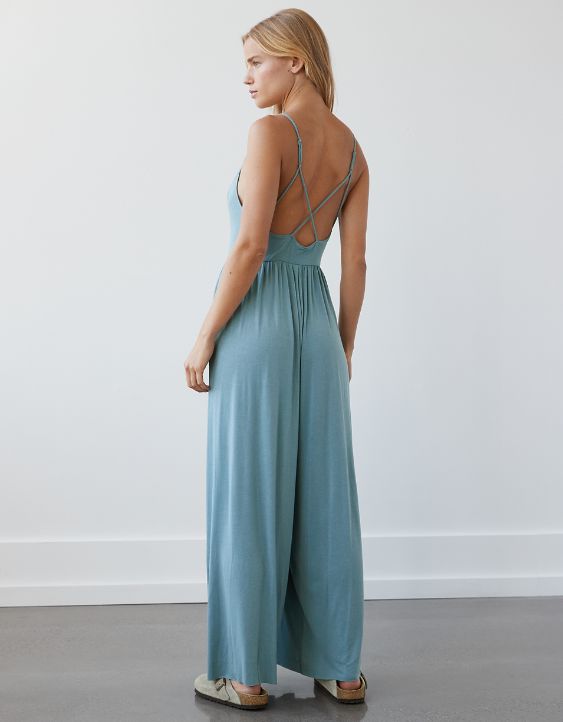 AE Soft & Sexy Knit Strappy Jumpsuit