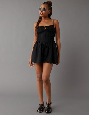 So many new arrivals @aerie! How sweet is this Smocked Keyhole Romper