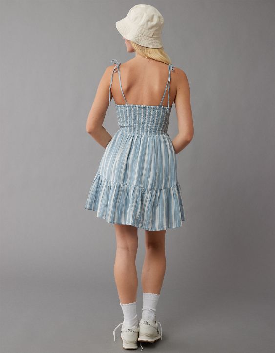 AE Smocked Ruffle Mini Dress