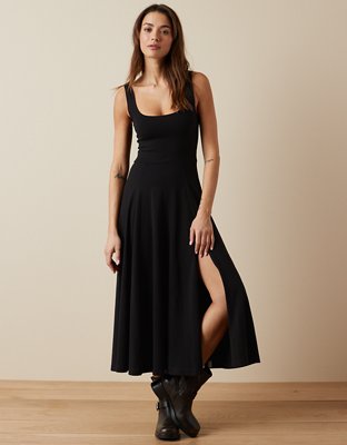 AE Scoop Neck Circle Midi Dress