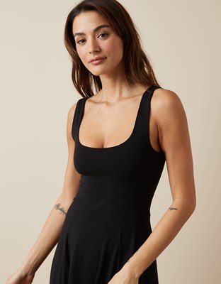 AE Scoop Neck Circle Midi Dress