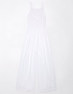 AE Smocked Wide-Leg Jumpsuit