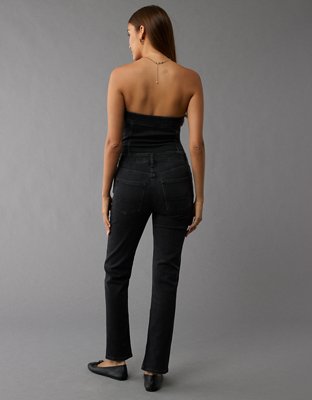 Женские комбинезоны American Eagle AE Strapless Denim Jumpsuit — фото 2