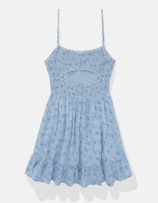 AE Smocked Printed Mini Dress