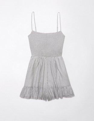 Aerie Smocked Keyhole Romper