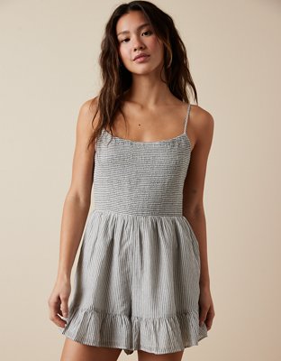 Aerie Smocked Keyhole Romper curated on LTK