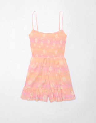 AE Smocked Cut-Out Romper