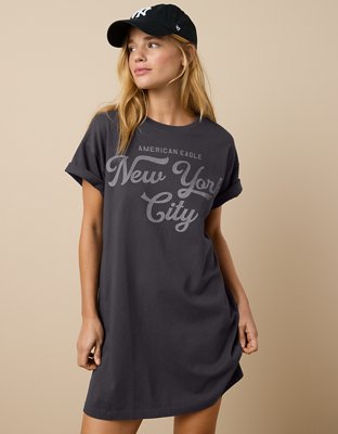 AE New York Graphic T-Shirt Mini Dress