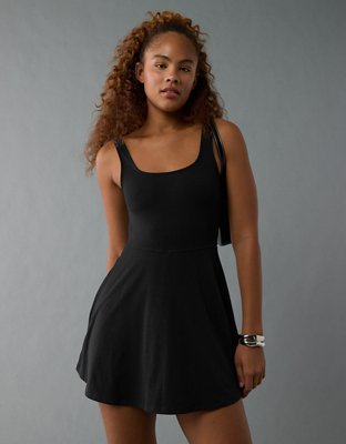 AE Knit Fit & Flare Mini Dress With Shorts