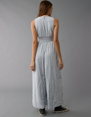 American Eagle AE Smocked V-Neck Jumpsuit — фото 4
