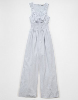 American Eagle AE Smocked V-Neck Jumpsuit — фото 3