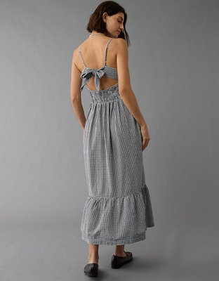 AE Sweetheart Gingham Midi Dress