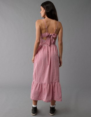 AE Sweetheart Gingham Midi Dress