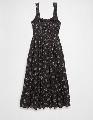 AE Corset Floral Midi Dress