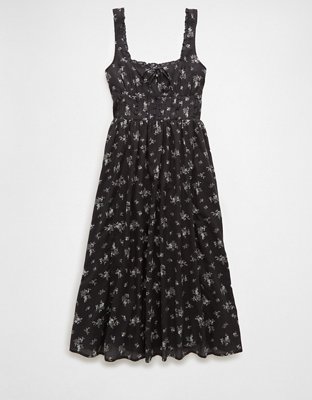AE Corset Floral Midi Dress