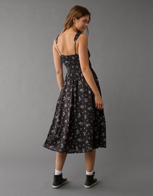 AE Corset Floral Midi Dress