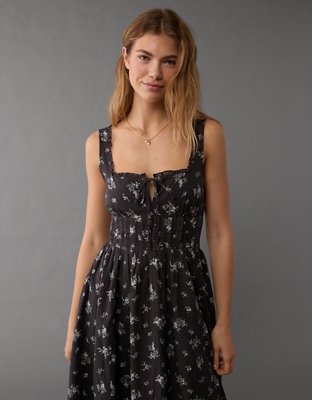 AE Corset Floral Midi Dress