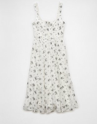 AE Corset Floral Midi Dress