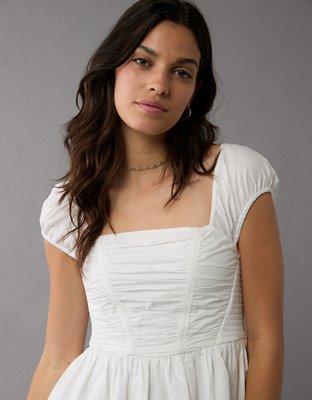 Женские платья American Eagle AE Ruched Cap Sleeve Mini Dress — фото 6