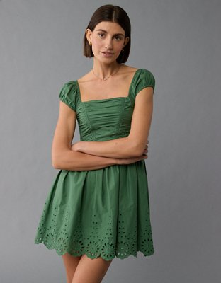 Женские платья American Eagle AE Ruched Cap Sleeve Mini Dress