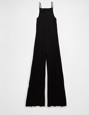 AE Knit Square Neck Wide-Leg Jumpsuit