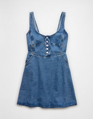 Женские платья American Eagle AE Denim Corset Mini Dress — фото 3