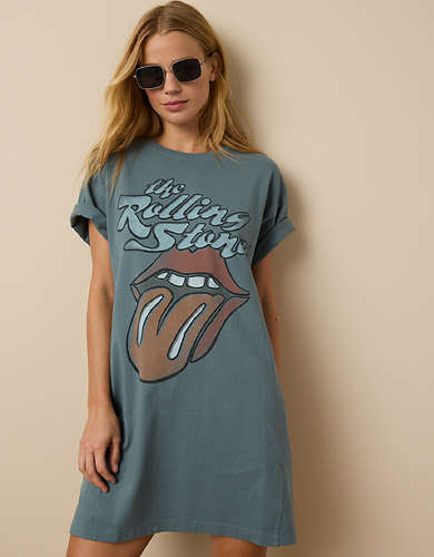 AE Rolling Stones Graphic T-Shirt Mini Dress