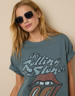 AE Rolling Stones Graphic T-Shirt Mini Dress