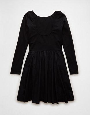 Женские платья American Eagle AE Long-Sleeve Knit Mini Dress — фото 4