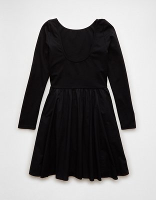 AE Long-Sleeve Knit Mini Dress