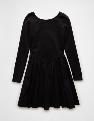 Женские платья American Eagle AE Long-Sleeve Knit Mini Dress — фото 3