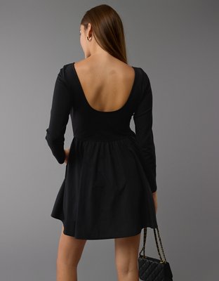 AE Long-Sleeve Knit Mini Dress