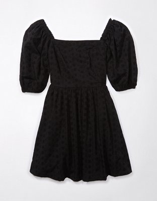 knit long dresses TOTEME - Crinkled knit long-sleeve dress Black - M main image 0