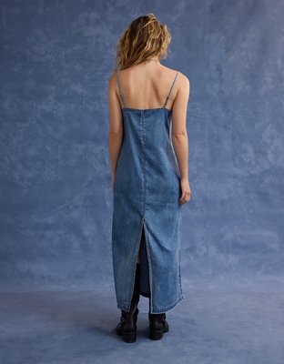 AE x Aerie DBL Take Slip Midi Dress