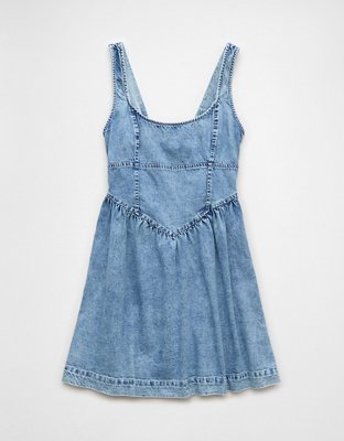 AE Denim Corset Mini Dress