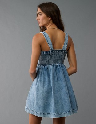 AE Denim Corset Mini Dress