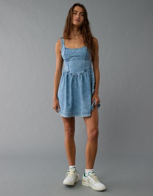 AE Denim Corset Mini Dress