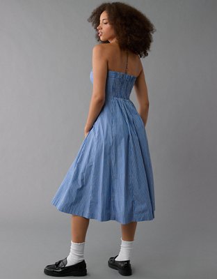 Женские платья American Eagle AE Poplin Tube Seamed Midi Dress — фото 5