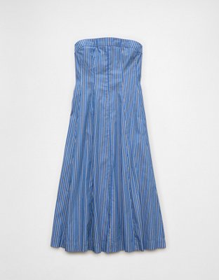 Женские платья American Eagle AE Poplin Tube Seamed Midi Dress — фото 3