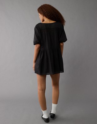 Женские платья American Eagle AE Button Front Tie Waist Mini Dress — фото 2