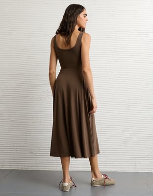 AE Scoop Neck Midi Dress