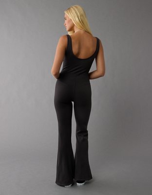 AE Square Neck Flare Leg Jumpsuit