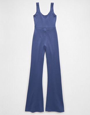 AE Square Neck Flare Leg Jumpsuit