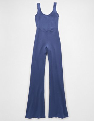 AE Square Neck Flare Leg Jumpsuit