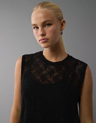 Женские платья American Eagle AE Lace T-Shirt Midi Dress — фото 4
