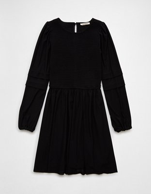 Женские платья American Eagle AE Long-Sleeve High Neck Mesh Mini Dress — фото 3
